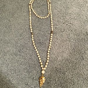 Gold Arrowhead Wrap Necklace